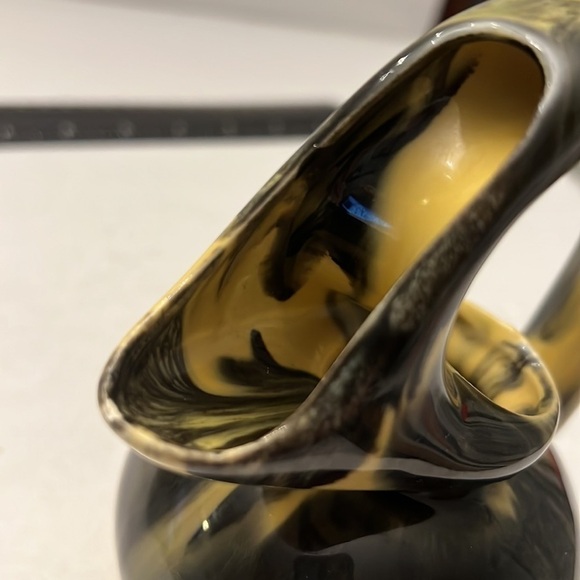 Unique Handmade Pottery Vase Swirl Glaze Verna Cape Cod Pottery - Picture 10 of 10